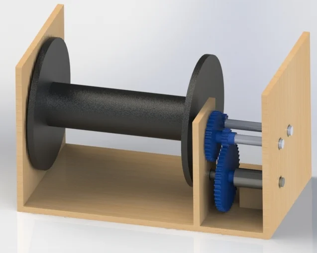 CAD render of reel design