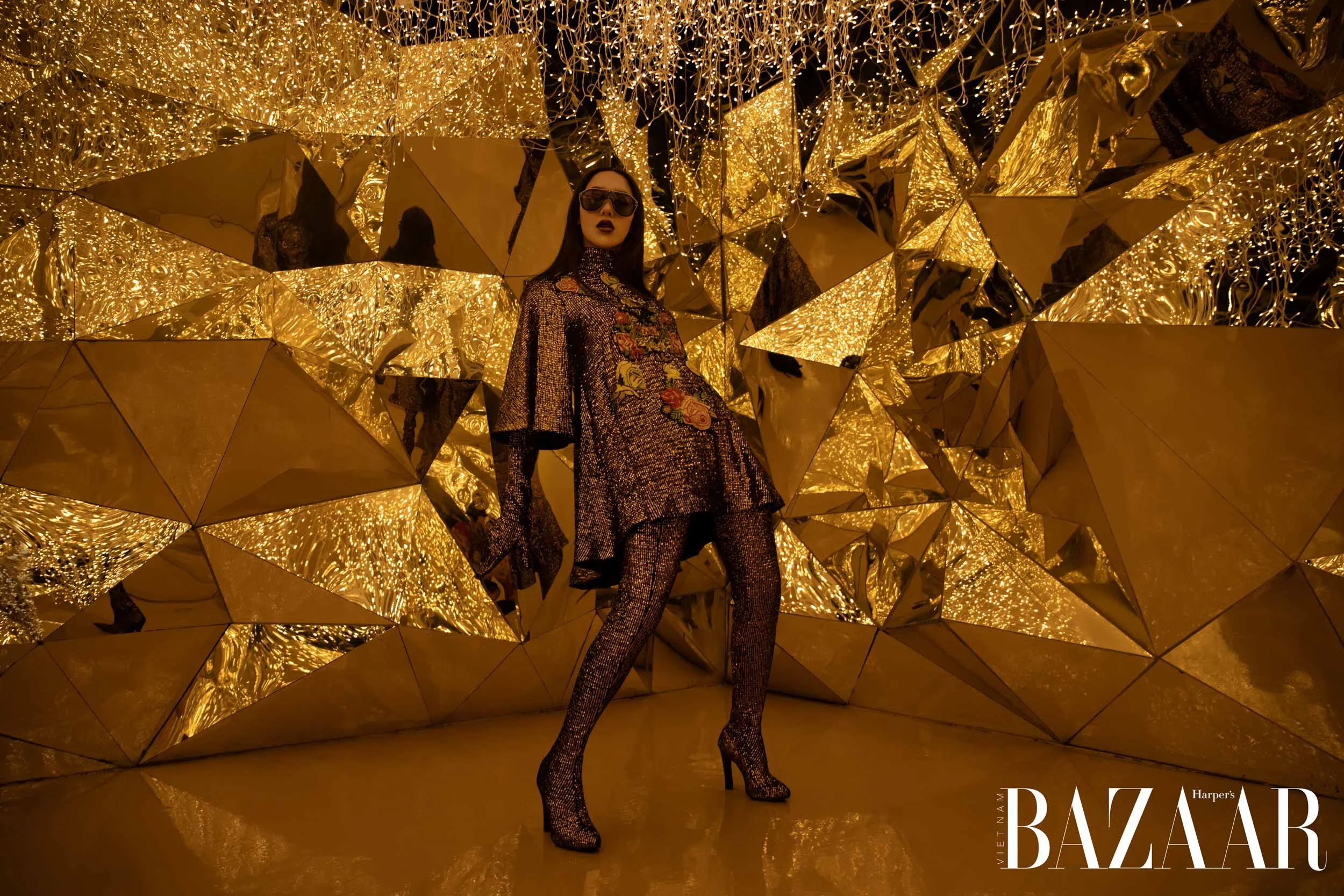 Editorial Photo for Harpers Bazaar Vietnam shot at Beverly Hills Museum Of Dream Space by Photographer Devin Dygert
