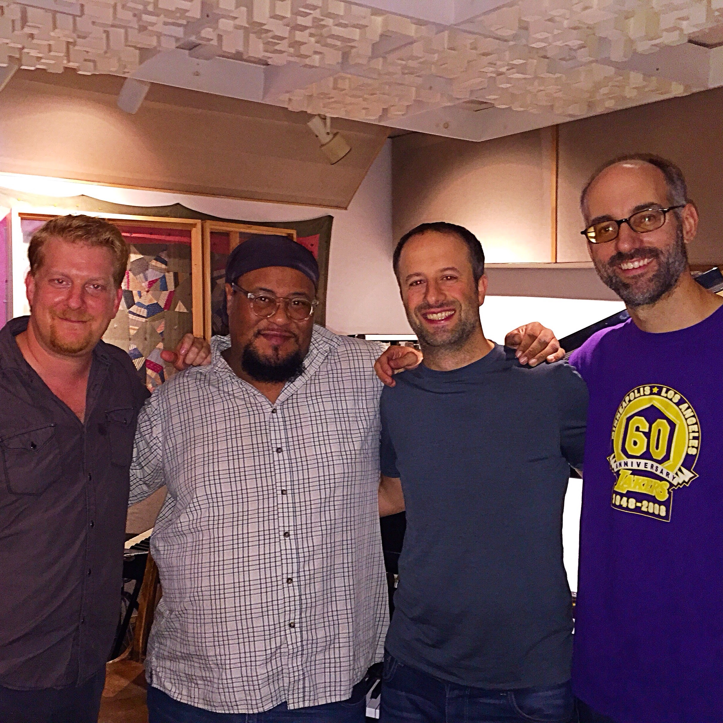 In the studio with Dayna Stephens, Clark Sommers, and Mark Ferber