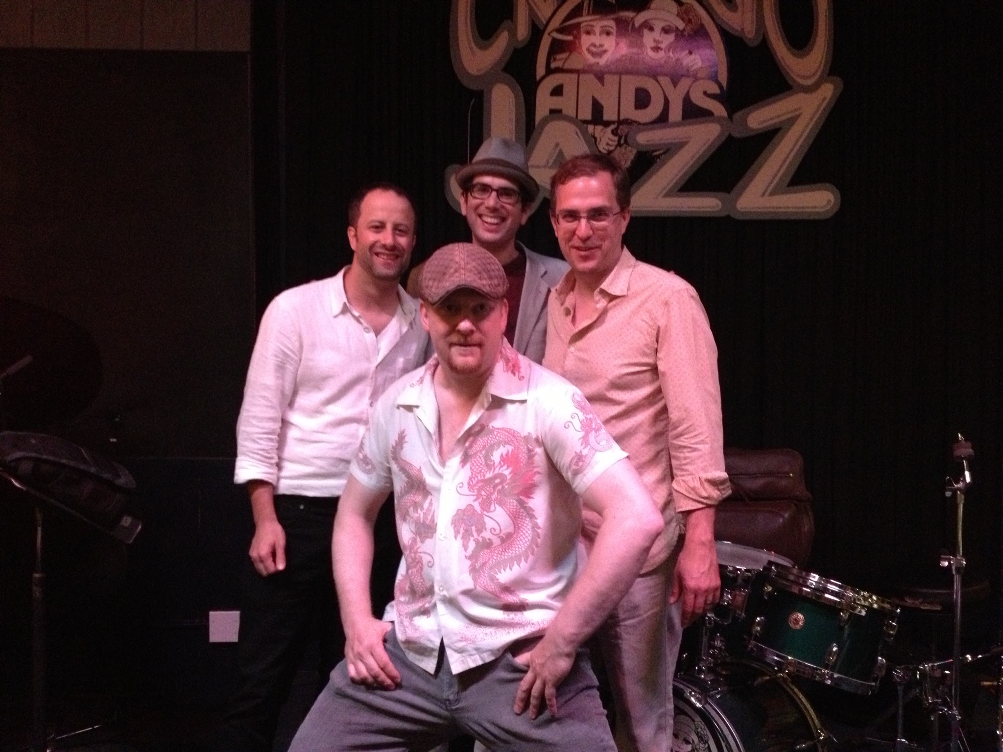 The trio with Geof Bradfield