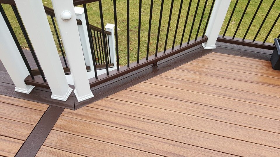 Beautiful Trex decking with Timbertech Railings