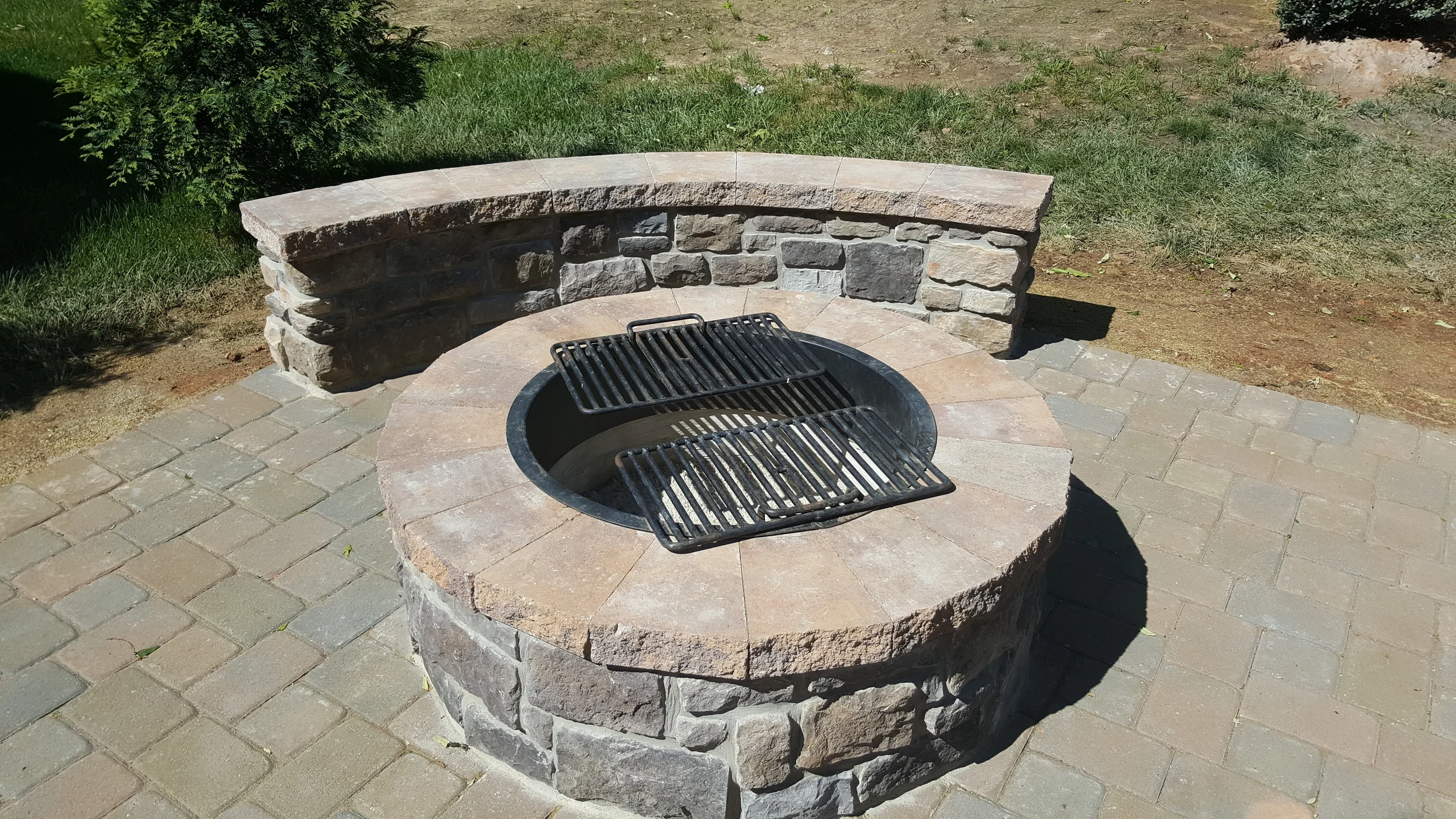 Patio Stone Fireplace