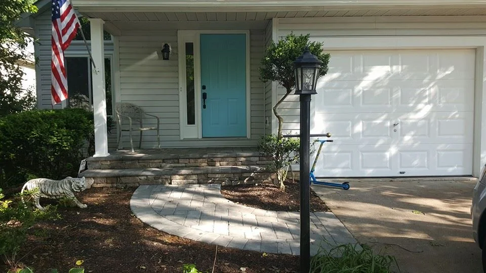 Paver Patio Sidewalk Installation
