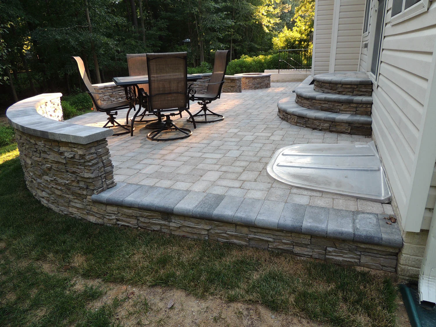 Completed Paver Patio Pictures 🦀 Maryland Decking Decks, Patios, and Fencing