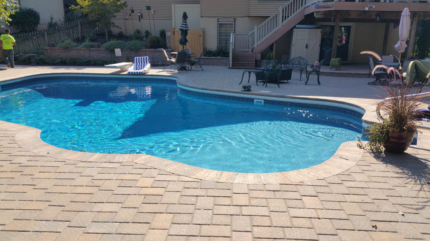 Pool Patio Design by Maryland Decking