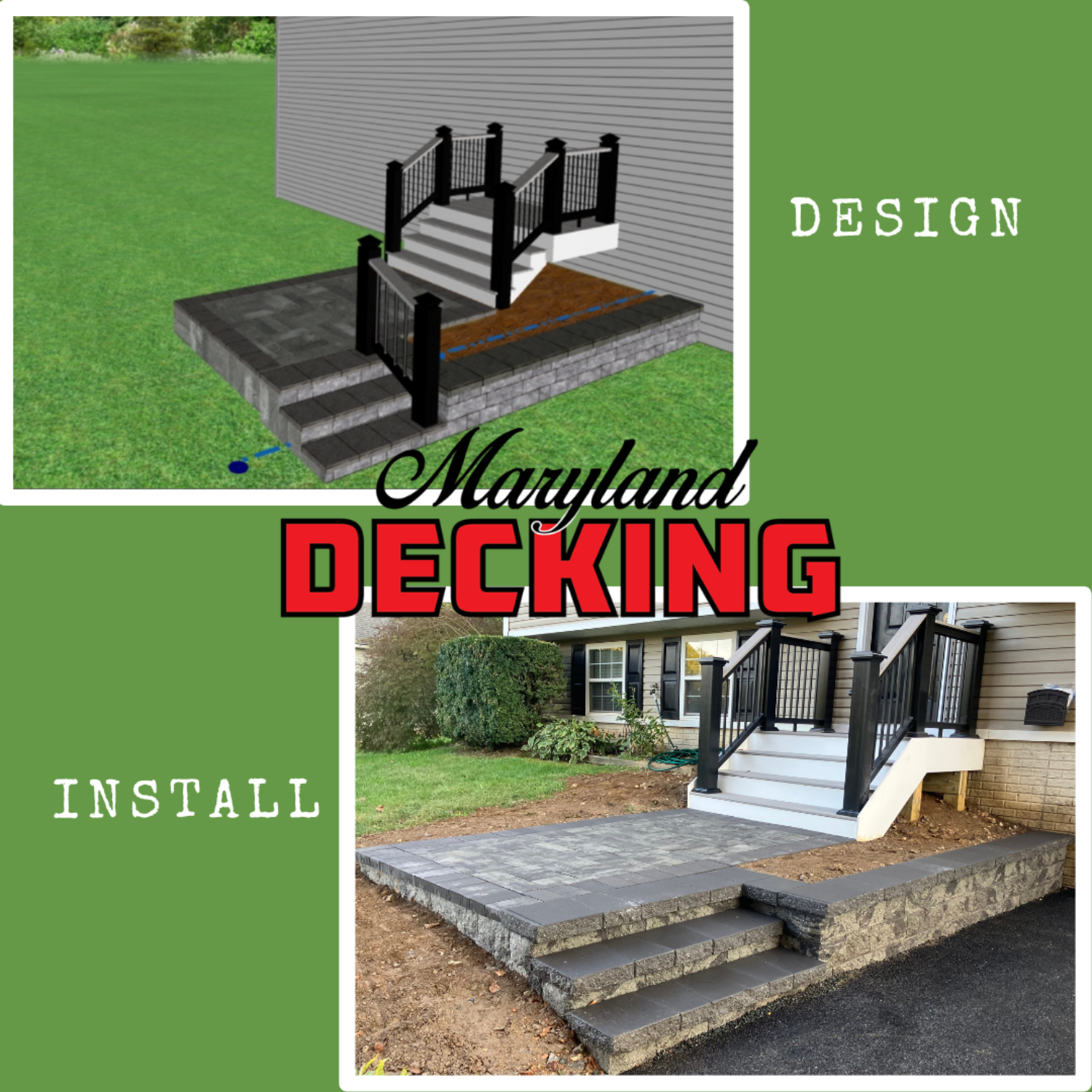 🦀 Custom 3D Designs - Maryland Decking - Decks, Patios, and Fencing