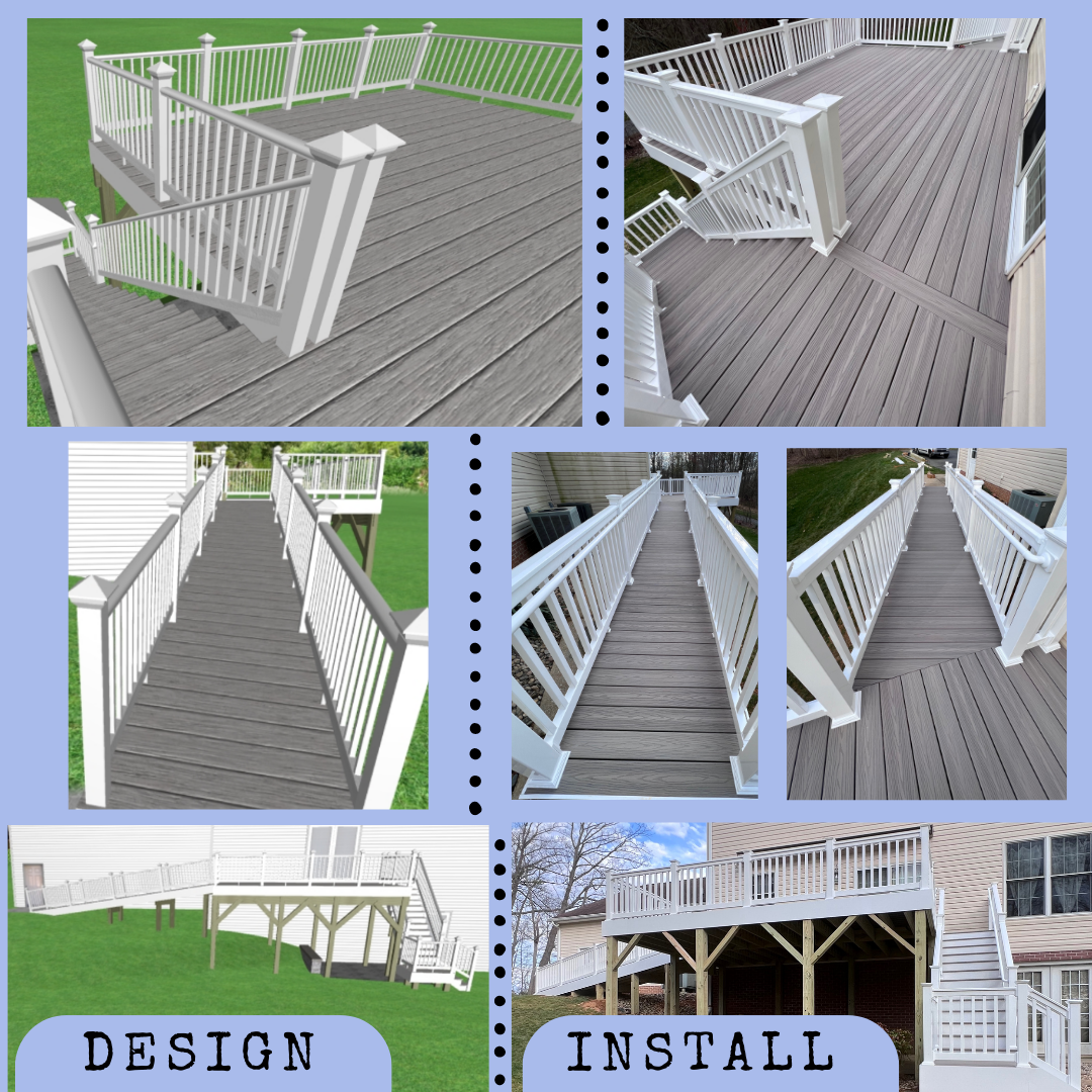 🦀 Custom 3D Designs - Maryland Decking - Decks, Patios, and Fencing