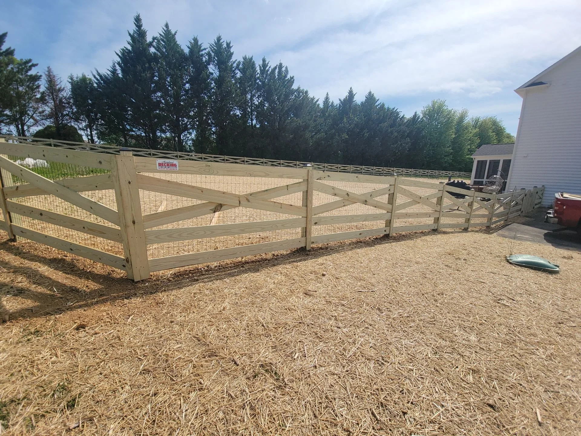 4 ranch crossbuck with mesh 