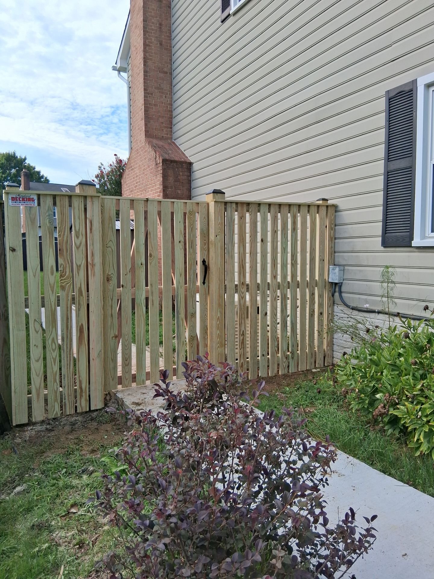 Semi Privacy Wood Fence