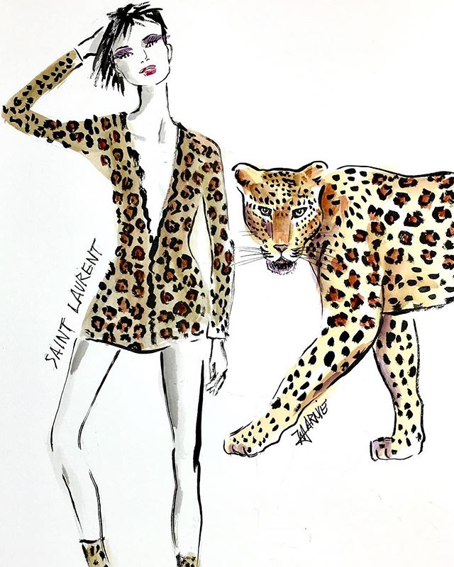 This illustration from @marnie_art supports our #SaveBigCatsByDesign initiative that asks designers who&rsquo;s fashions are inspired by big cats to give back a portion of sales to help save them in the wild. 🦁See link in bio for our #SaveaLion orga