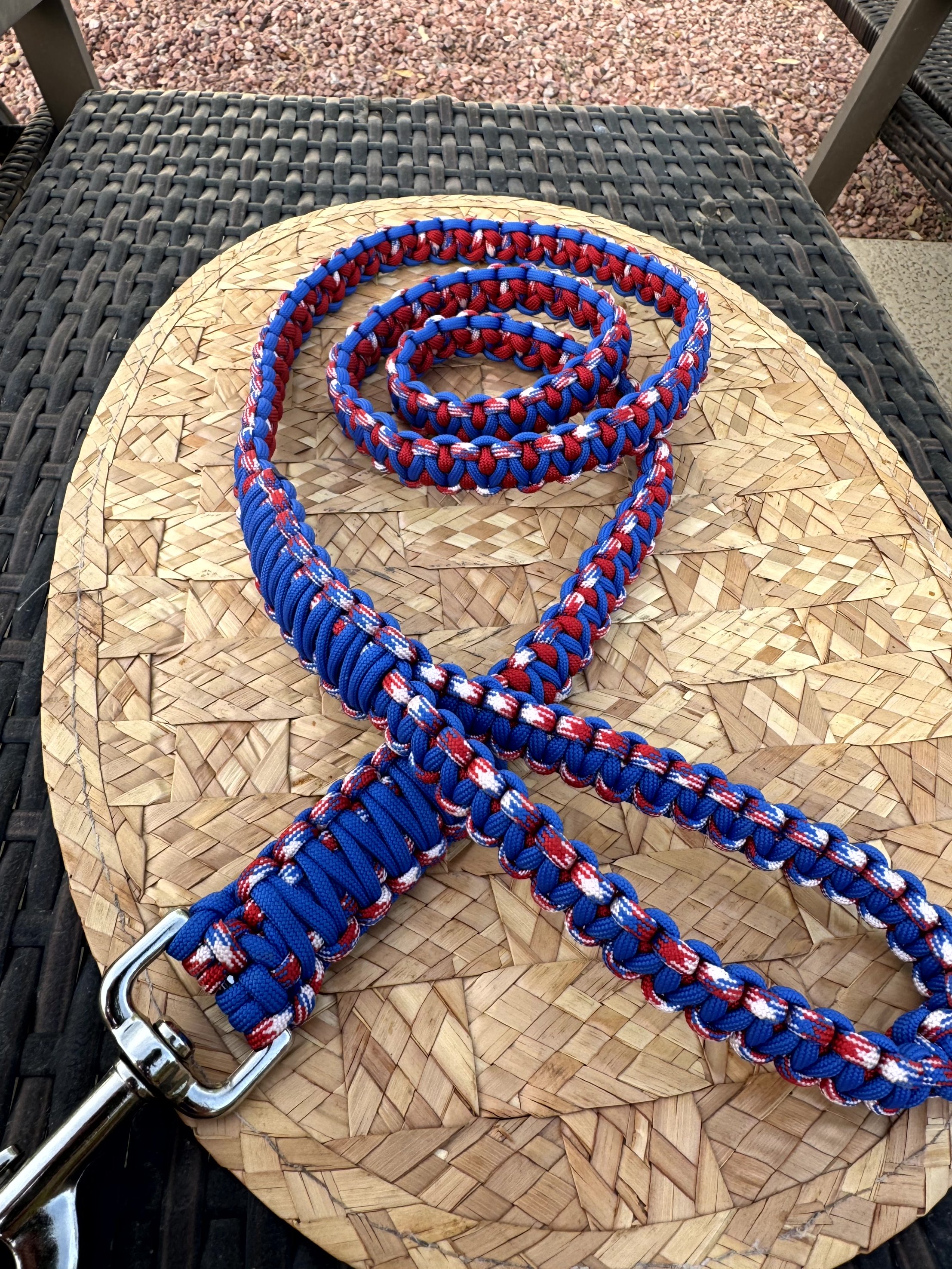 60" Red, White, and Blue Phoenix Leash
