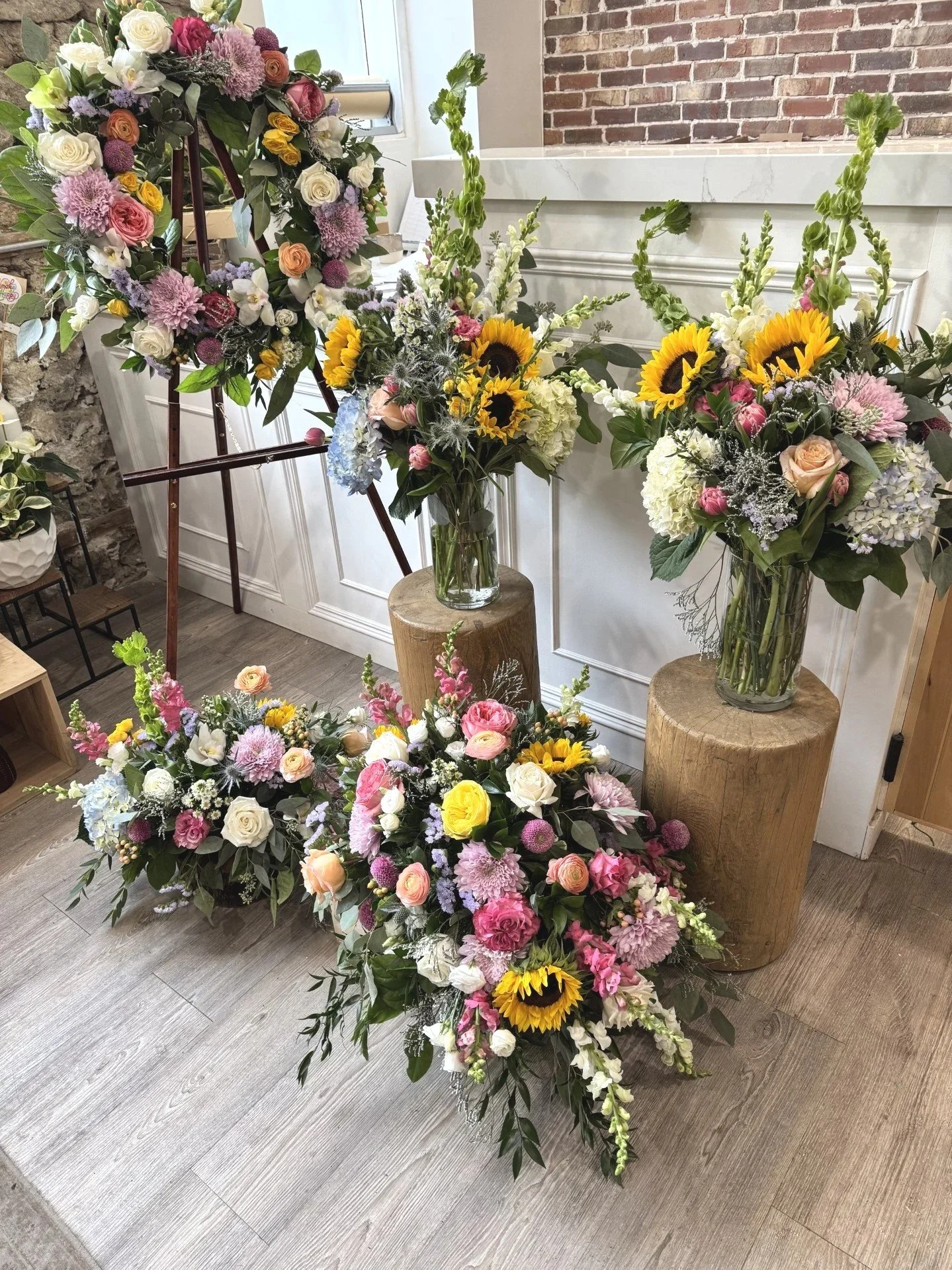 Funeral Flower Package Bright2