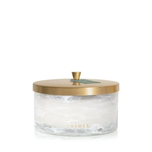 Fraiser Fir Sented Candle in a White Jar with Gold Lid