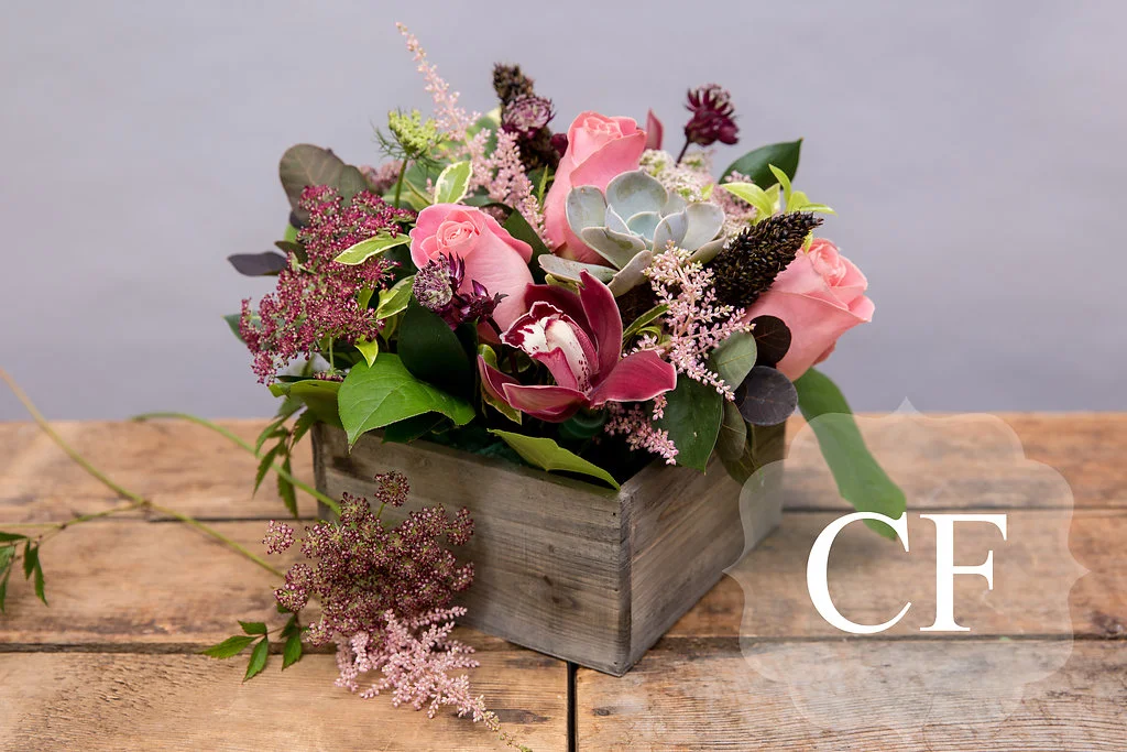 Wood Box Arrangement  2