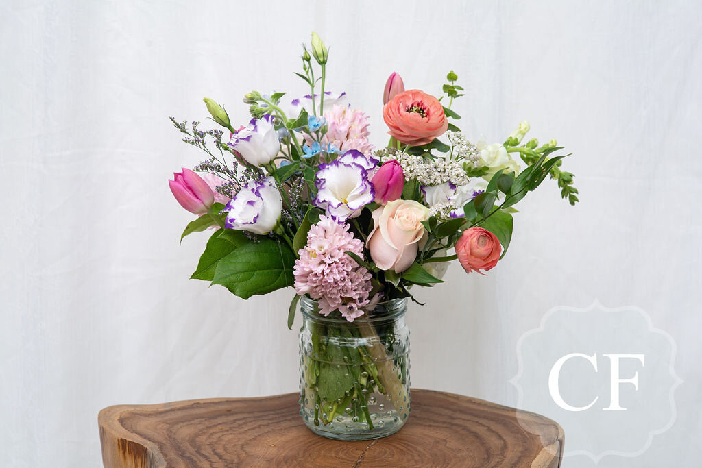 monets garden flower arrangement