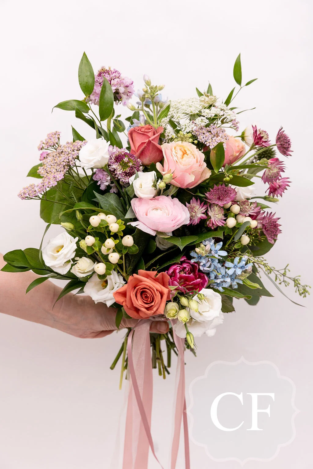 Add trailing ribbons to your bouquets