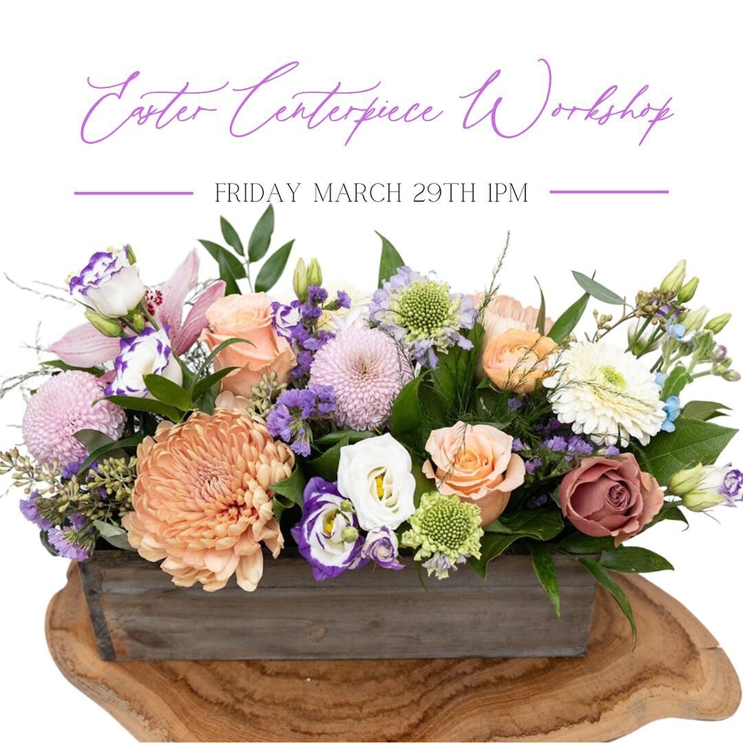 It&rsquo;s been a minute since we&rsquo;ve invited you to learn with us!
Join us on Good Friday to create your own centrepiece design. We can&rsquo;t wait to host you again 💕🌷

Link in bio