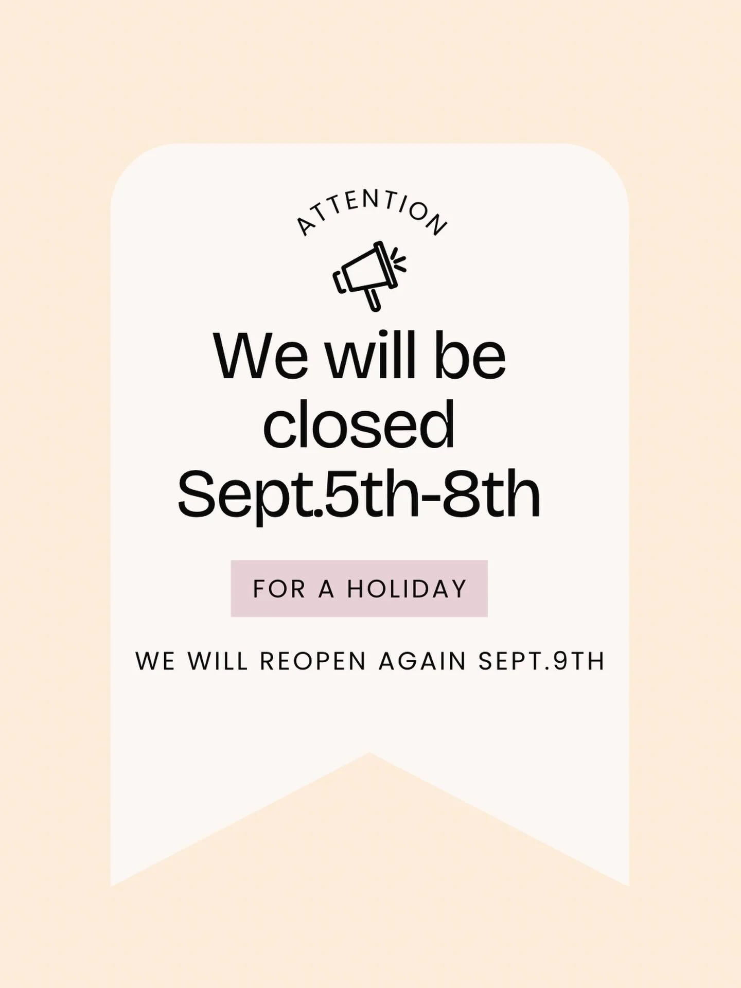 Get your orders in for tomorrow by end of day today. After that we are taking some extra days off this long weekend ✌️