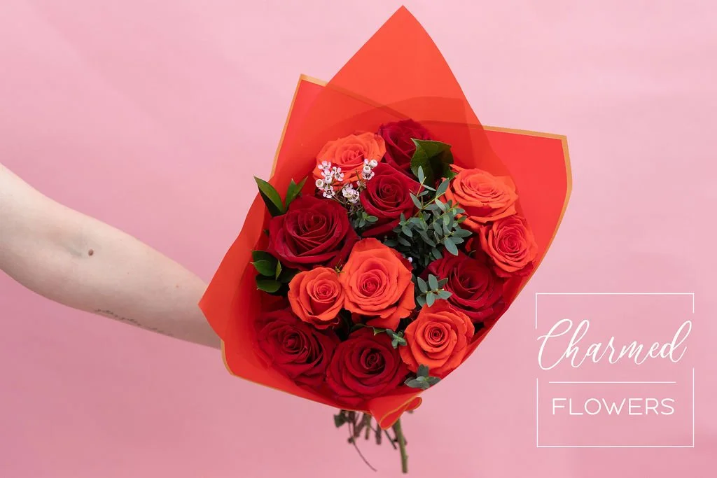 Bouquet of Mixed Red Roses for Valentines Day