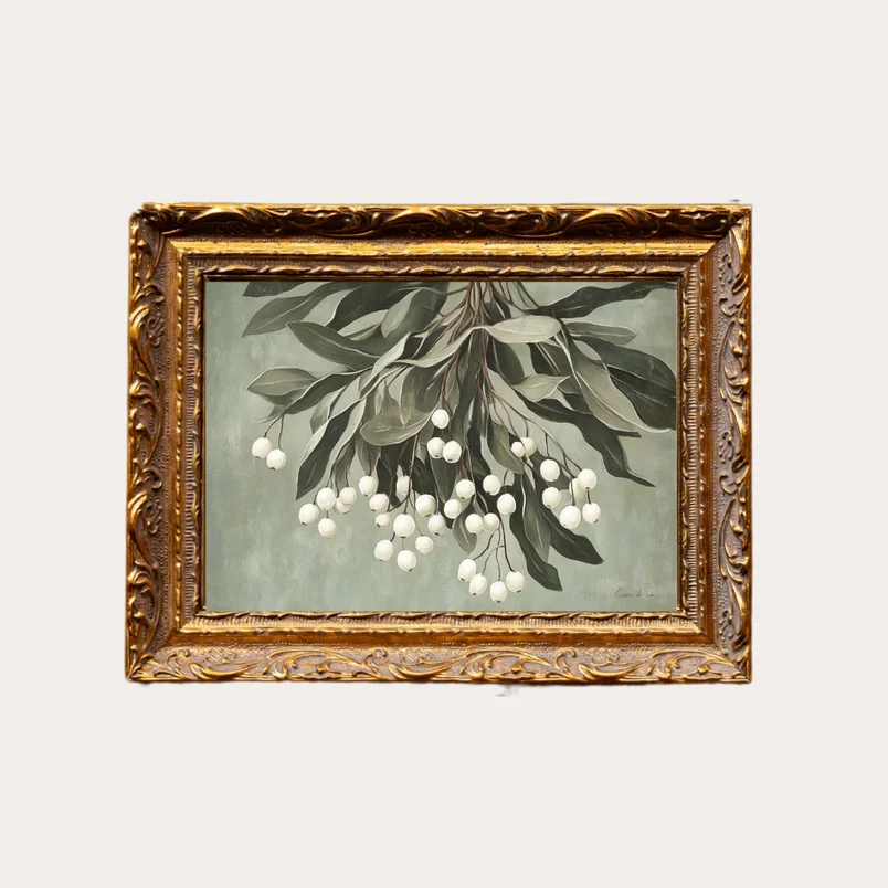 5" x 7" Mistletoe Framed Canvas