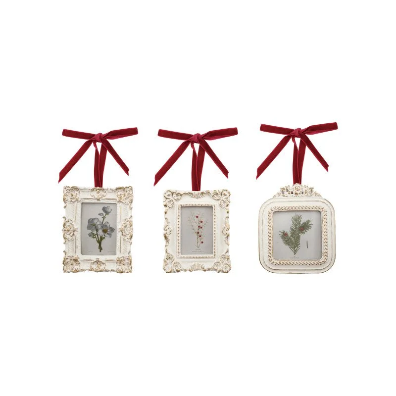 Set of Three Photo Christmas Tree Ornaments