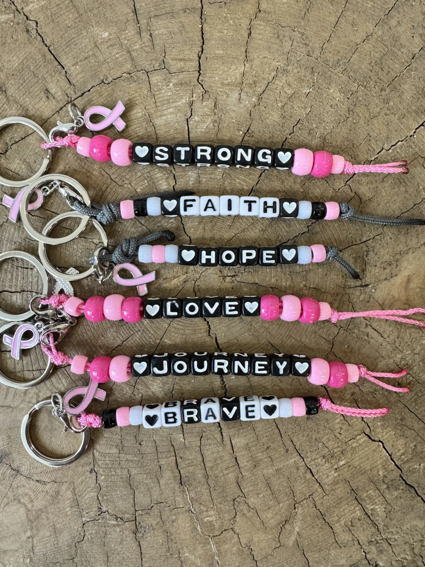 Keychains in Support of Breast Cancer Research