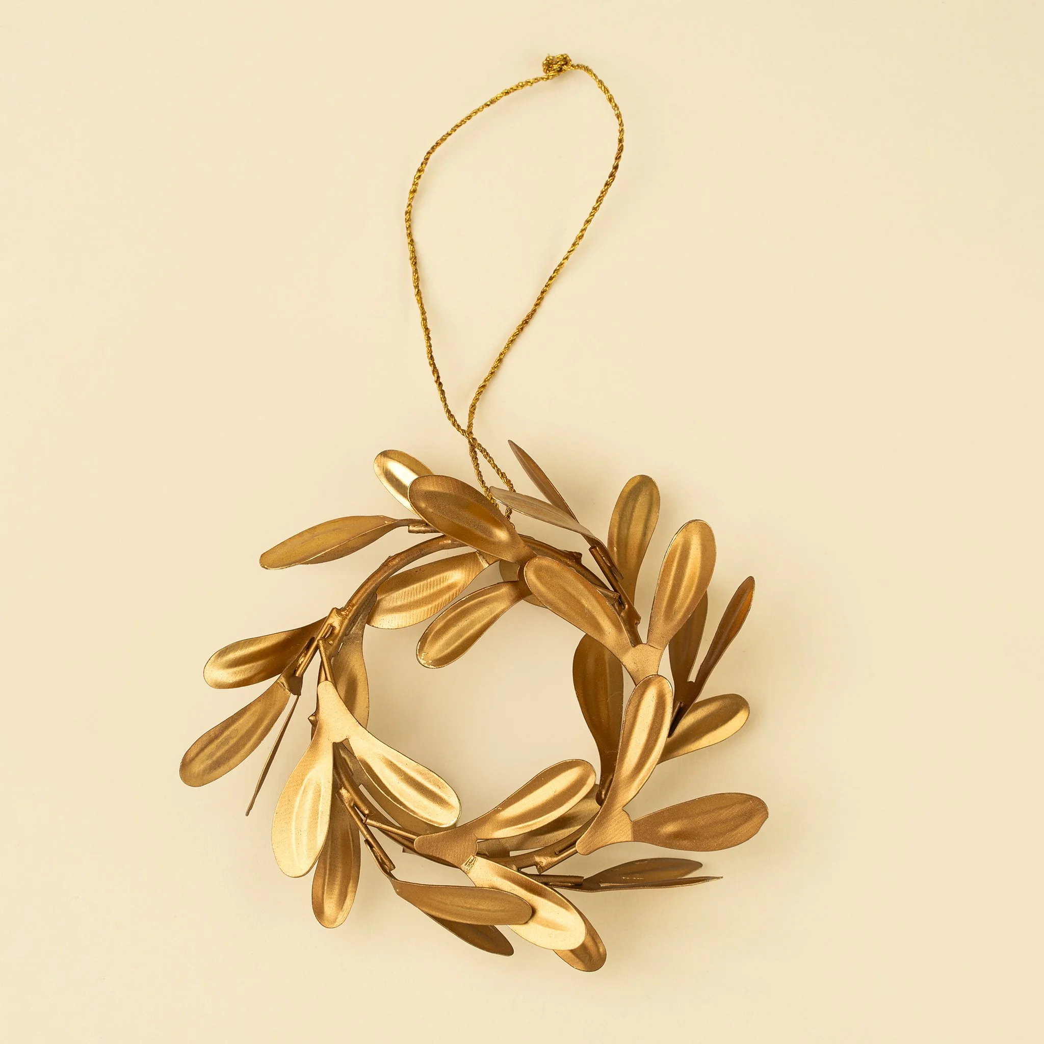 Gilded Wreath Ornament