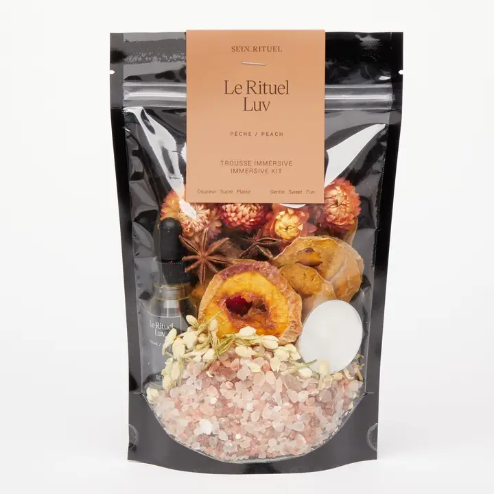 Immersive Bath Kits including tea light