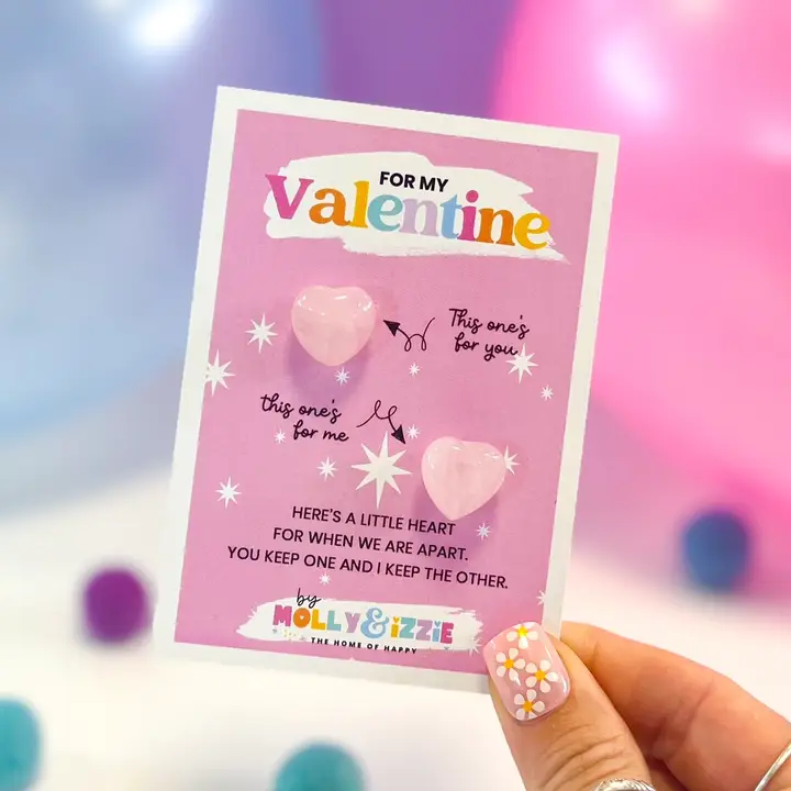 Valentine heart set of two for when you are apart