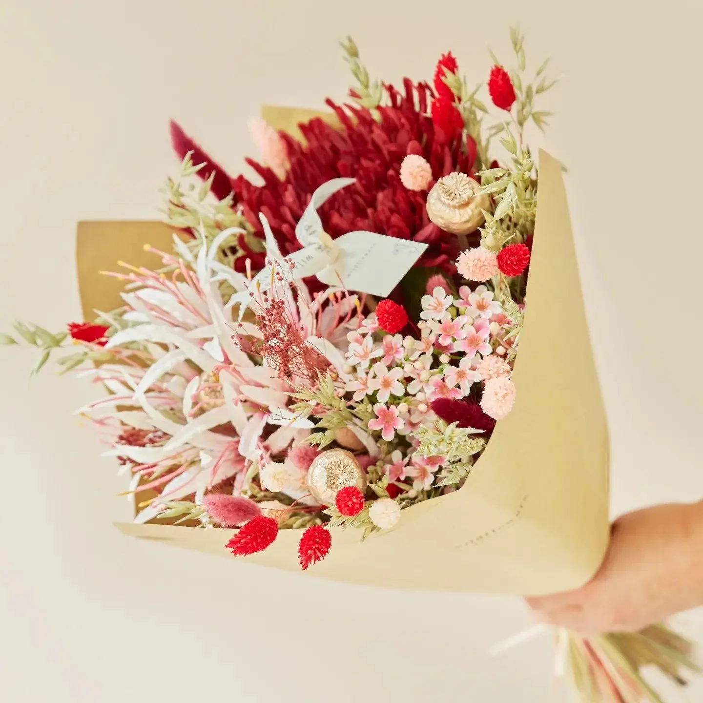 Dried Valentine's Bouquets