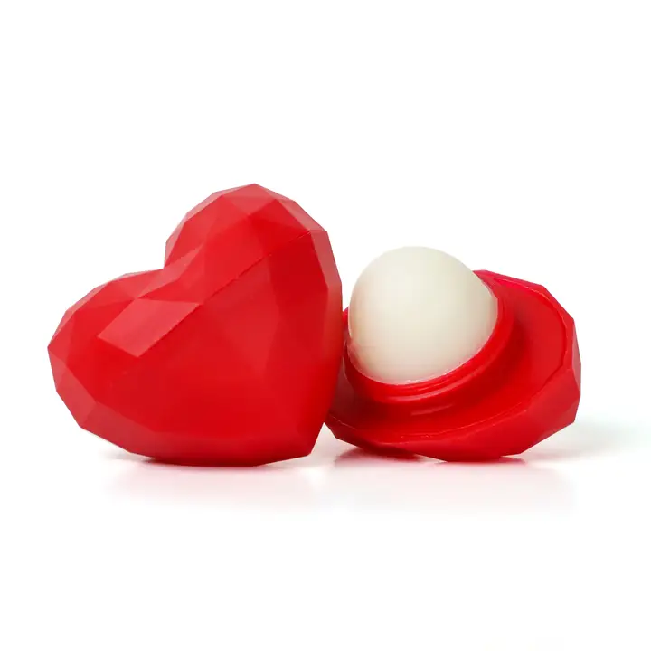 Red Geometric Heart Lip Balm
