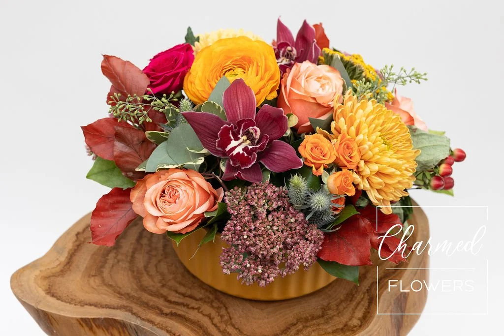 Modern fall centerpiece