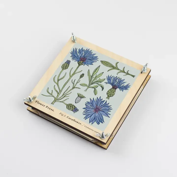 A Small Portable Wood Flower Press, Perfect Gift for Plant Lovers.webp