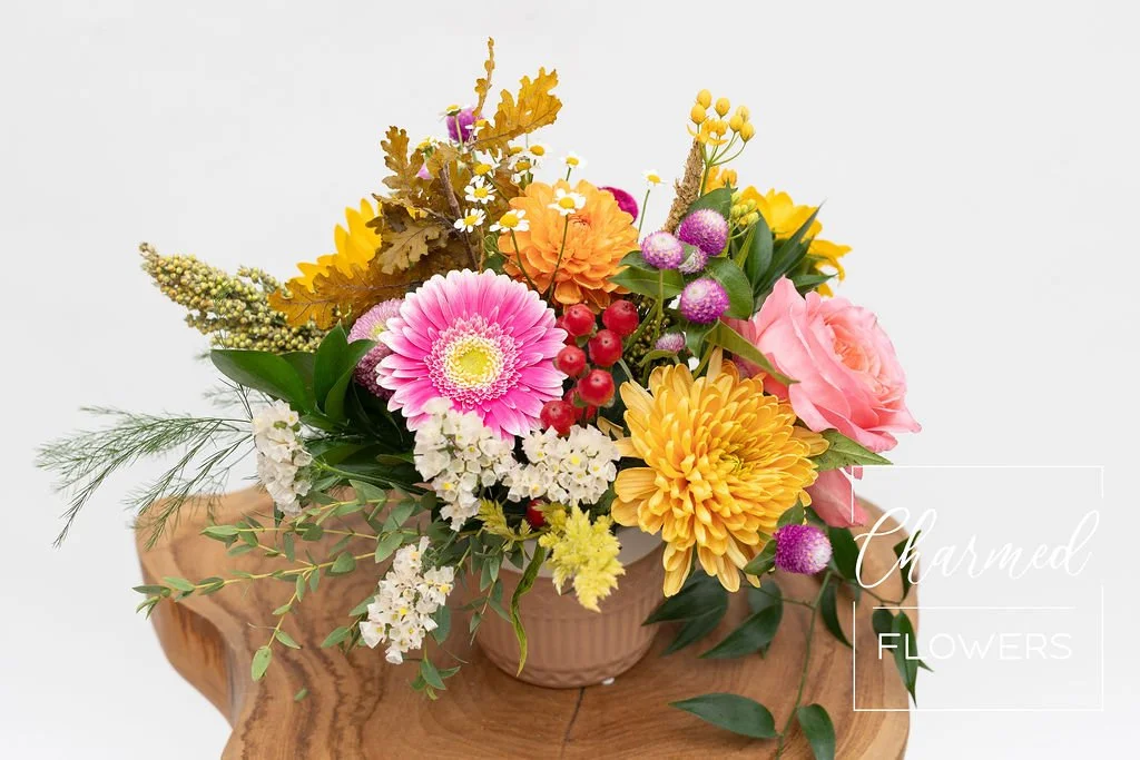 bright fall centerpiece