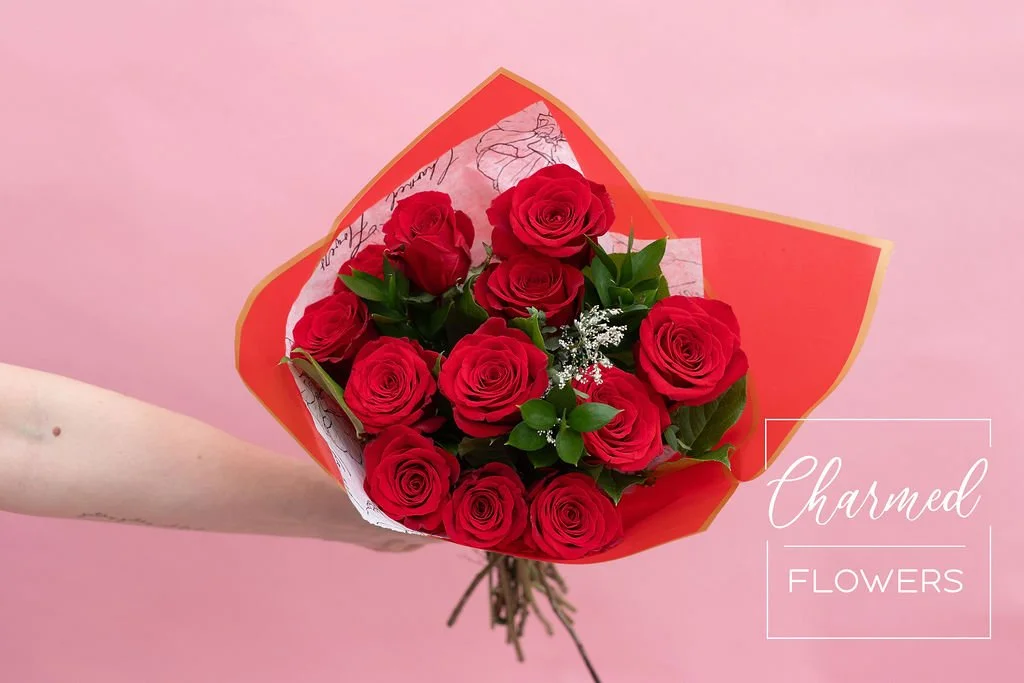 Bouquet of Red Roses for Valentines Day