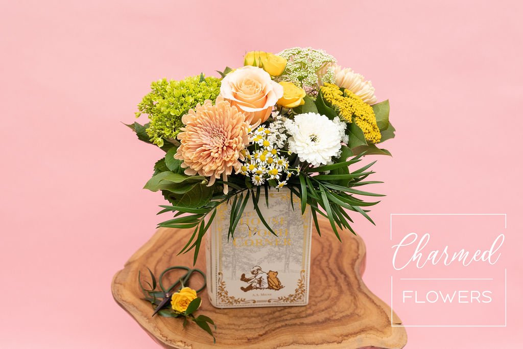 winnie the pooh book vase