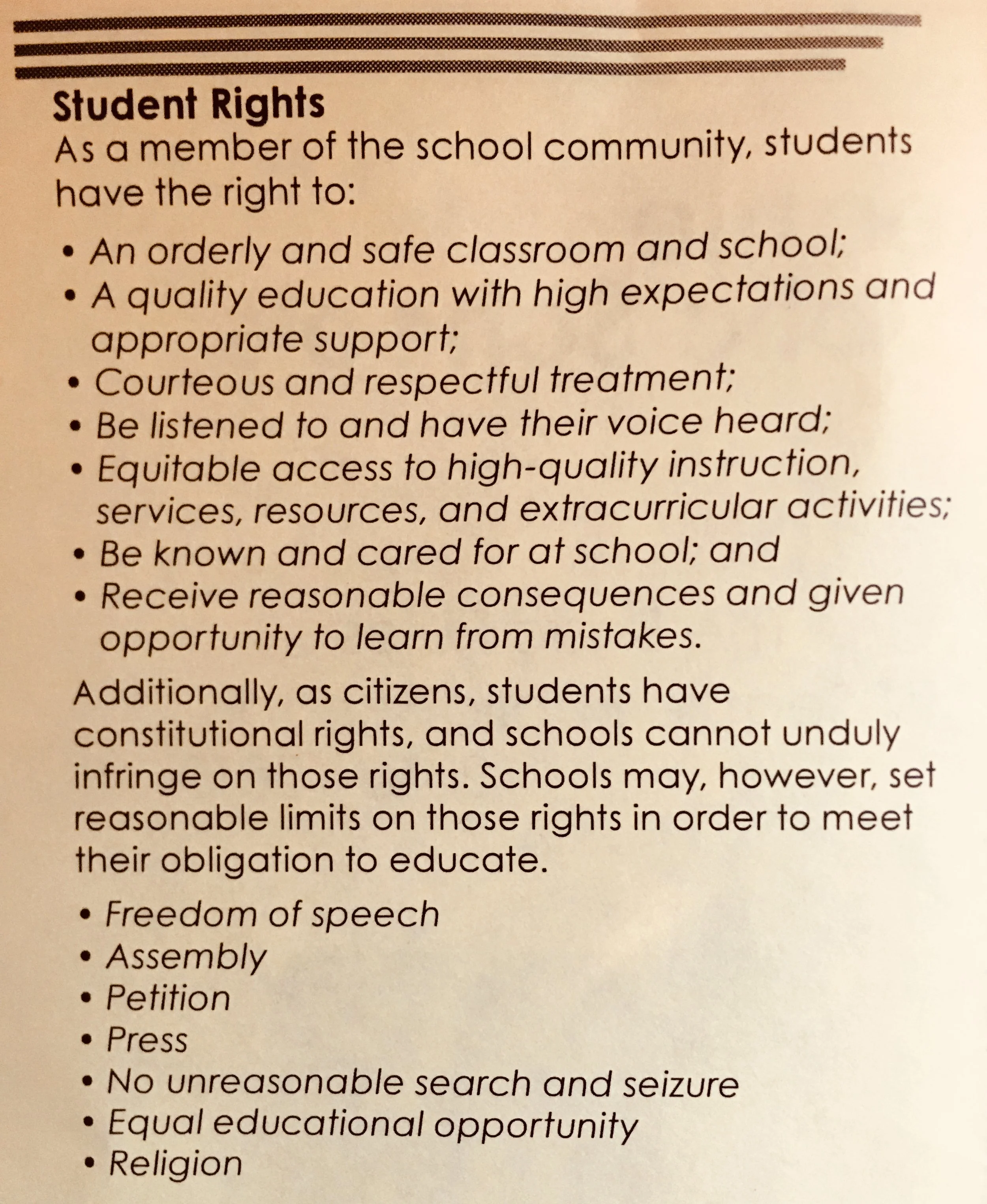 What happens when a school district breaks its own rules?