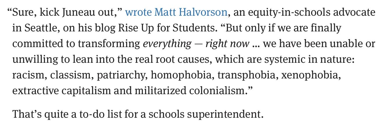 In The Seattle Times: "Liberal trailblazers are falling like dominoes in Seattle — for not trailblazing enough"