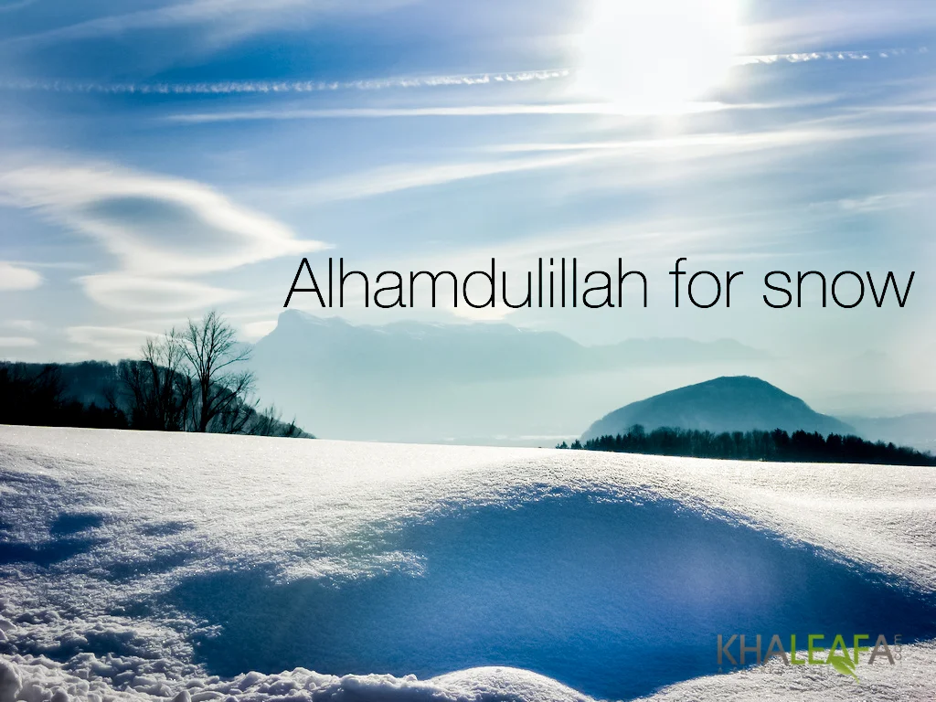 Alhamdulillah for Snow