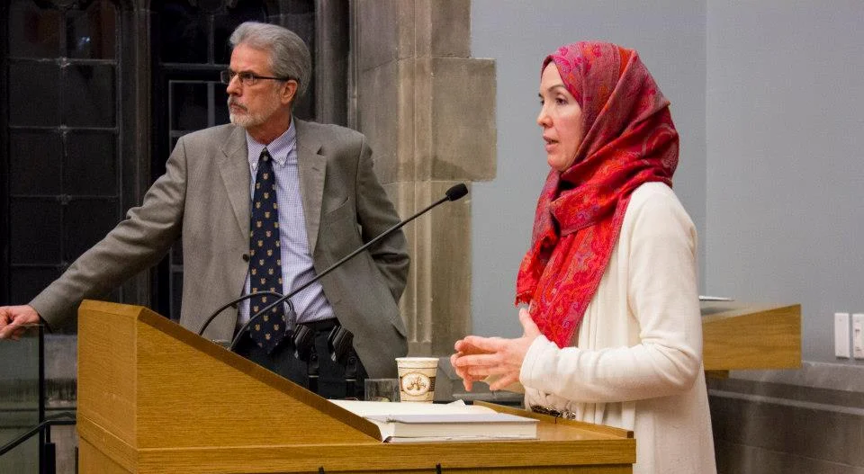 Dr-Ingrid-Mattson-and-Dr-Mark-Toulouse_Emmanuel-College-Prayer-Room-Inauguration_Jan-22-2013.jpg