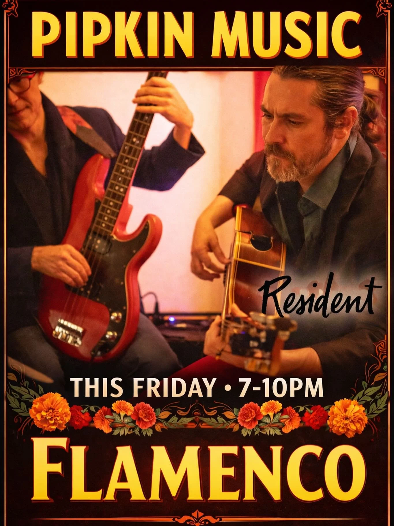 🎶 Live Flamenco Night at Resident 🎶
Join us for an intimate evening with Pipkin Music
📍 Marigold Room
🗓 This Friday | 7&ndash;10PM
✨ Great music. Great drinks. Great vibes.