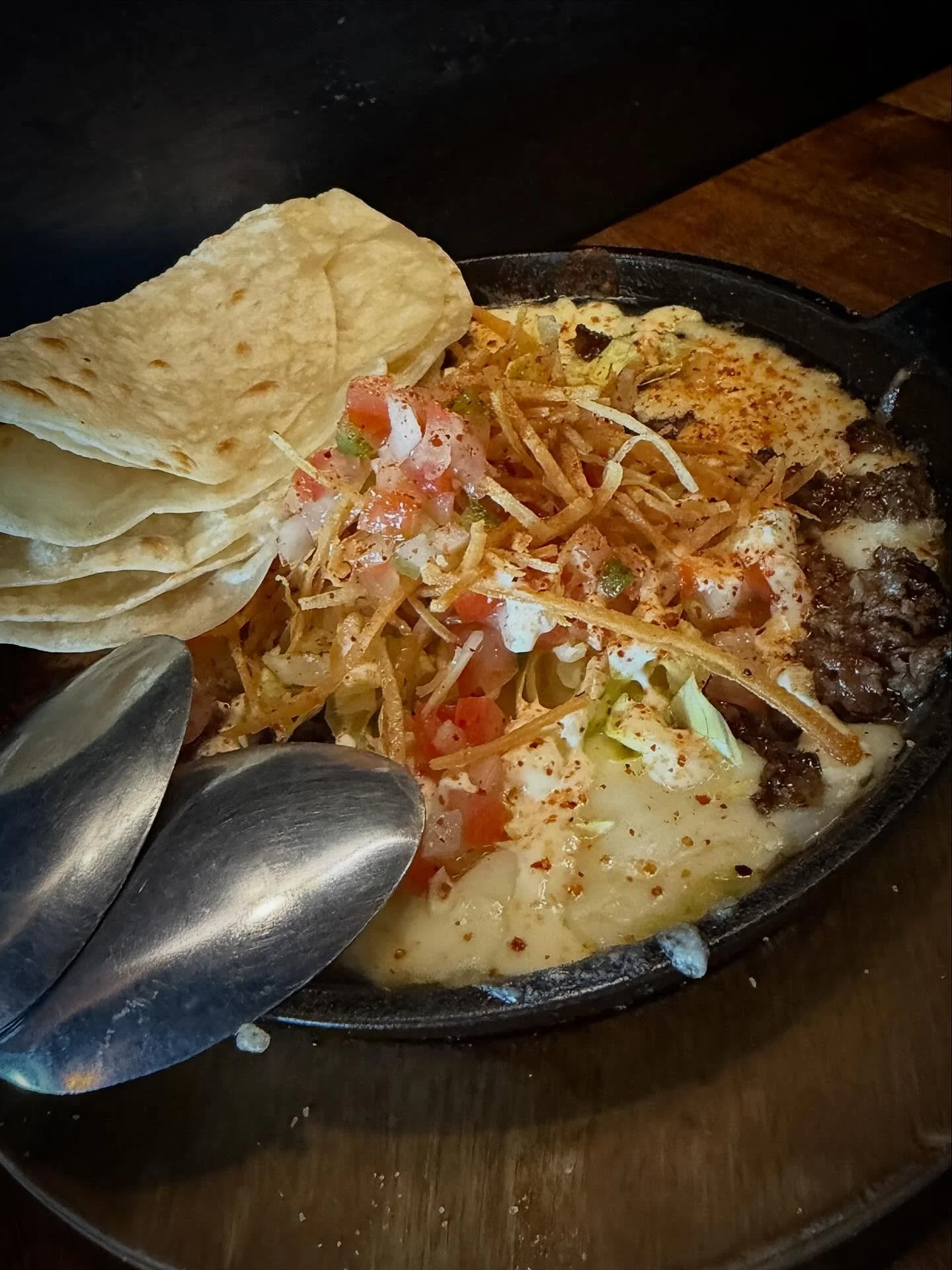 Try our American Taco Night Fundido / Seasoned Ground Beef, Iceberg Lettuce, Pico, Crema, Tortilla Strips, Taco Seasoning  Also take a look at other suggested Fundidos!