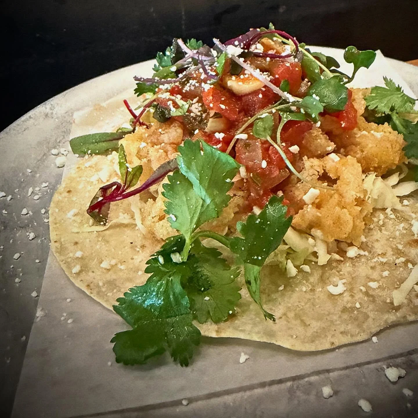 Calamari Veracruz / Cabbage, Cilantro, Cotija