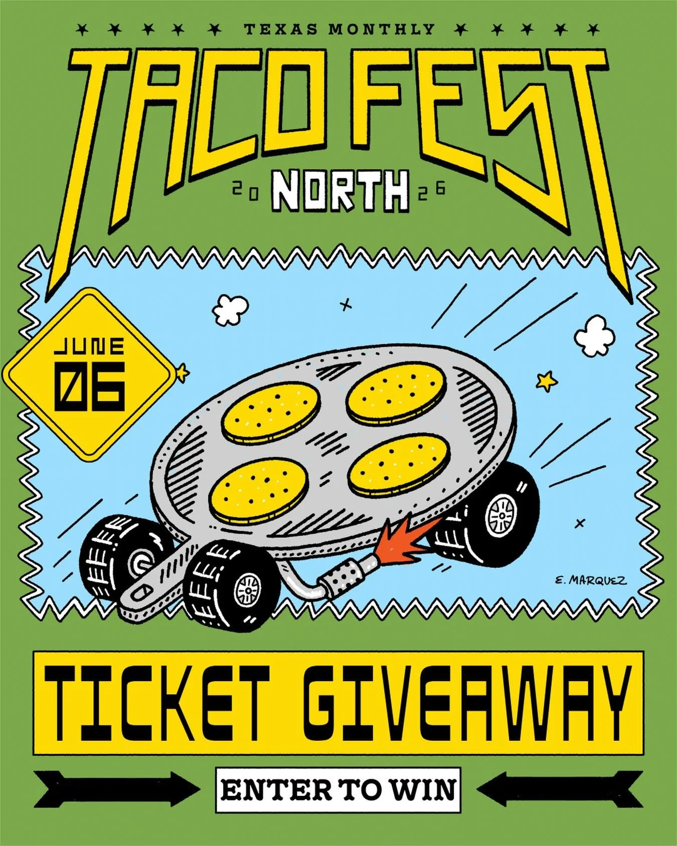 Want to join us at @tmtacofest and be our guest?  Then tell us your favorite thing you enjoy about Resident Taqueria!  Also mention two more friends so they can have a shot at it! Winner will be chosen at random on Thursday June 4th!  Ticket Giveaway