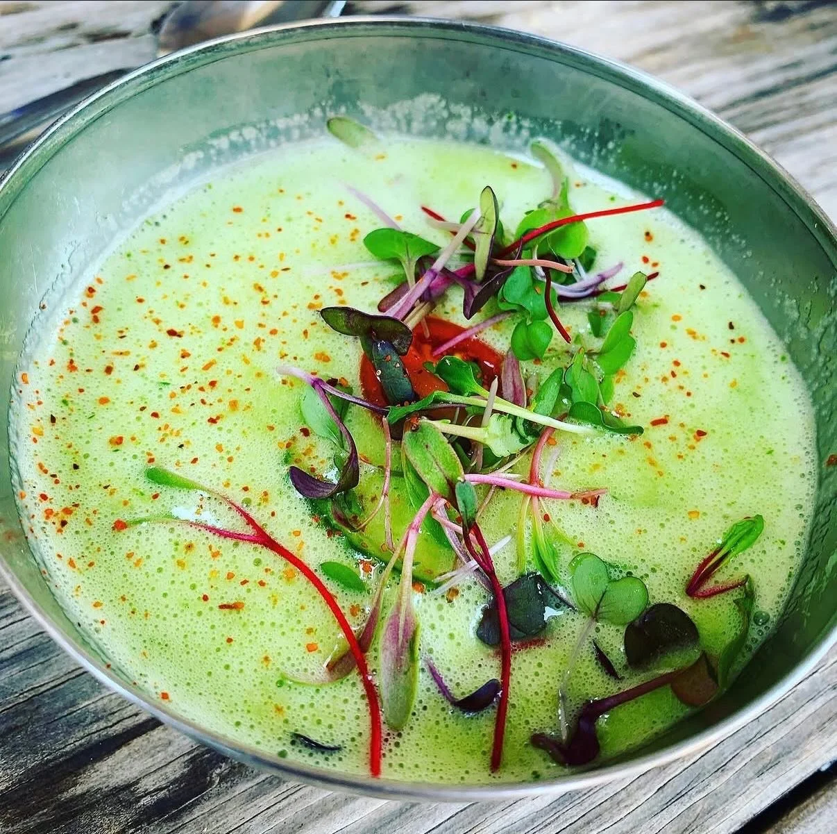 Cucumber Gazpacho, back on for the next three months!