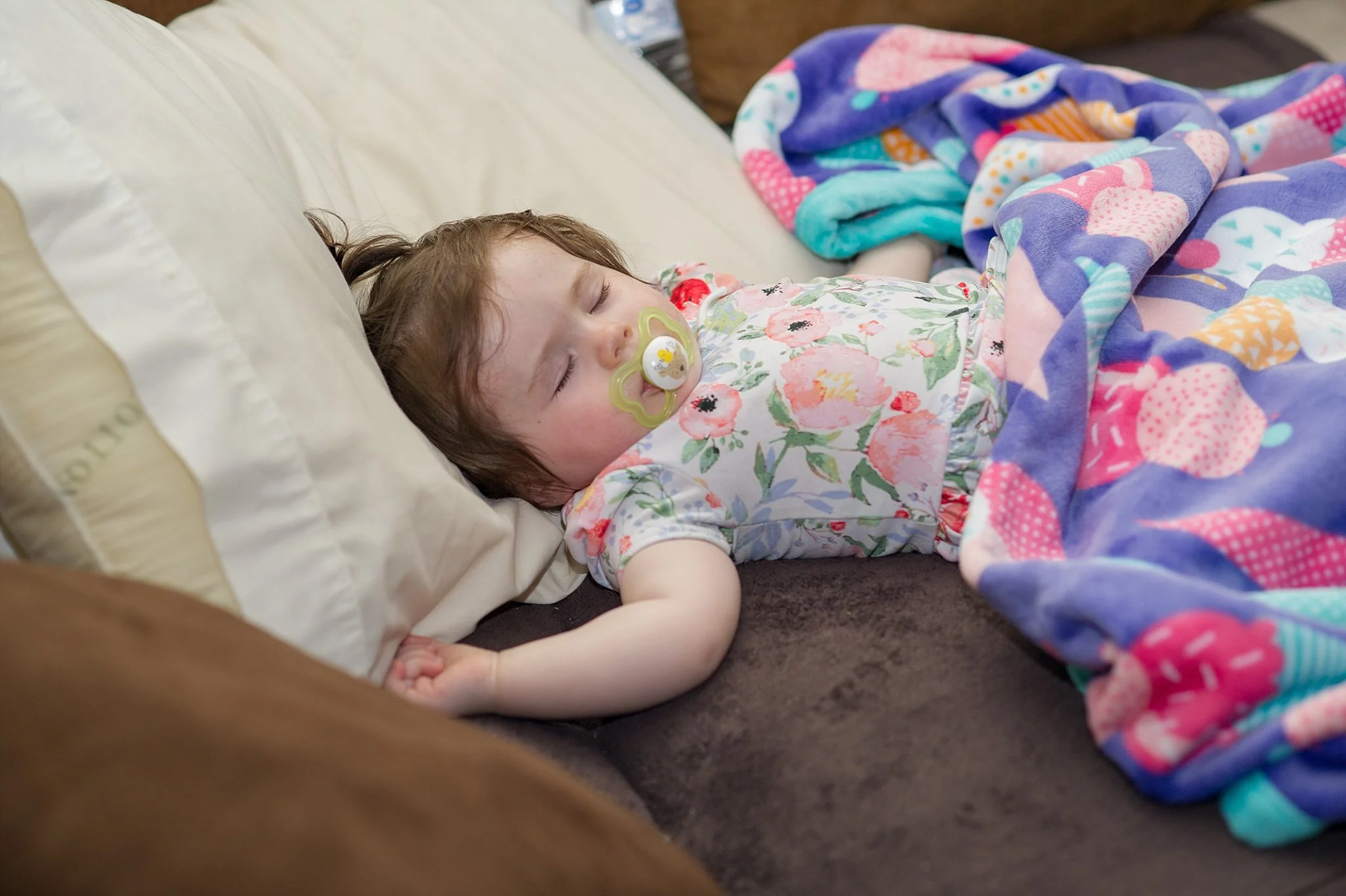 It's safe to say she was worn out! She put herself to bed, and slept alllll night! 