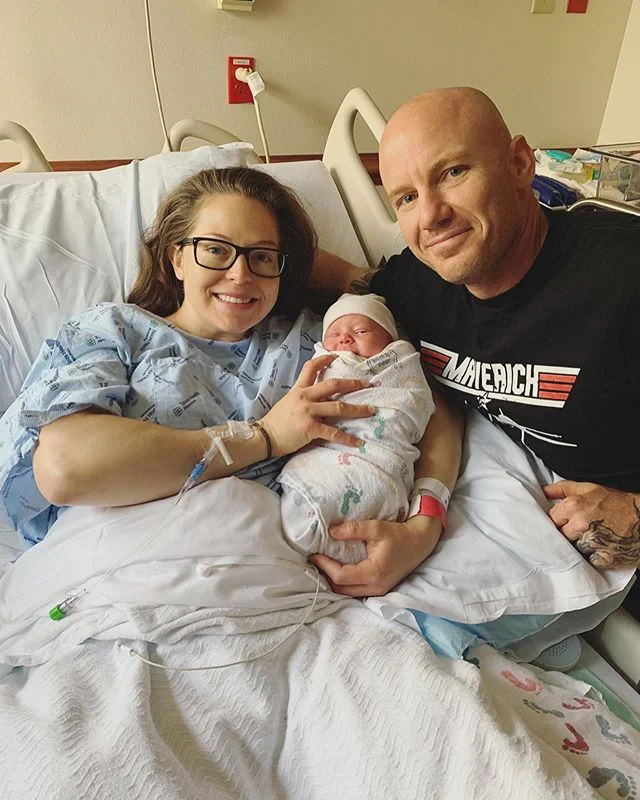 We are now three 💙 
Michael Maverick Hardenburgh. 7 lbs 9oz, 20 inches long #maverick