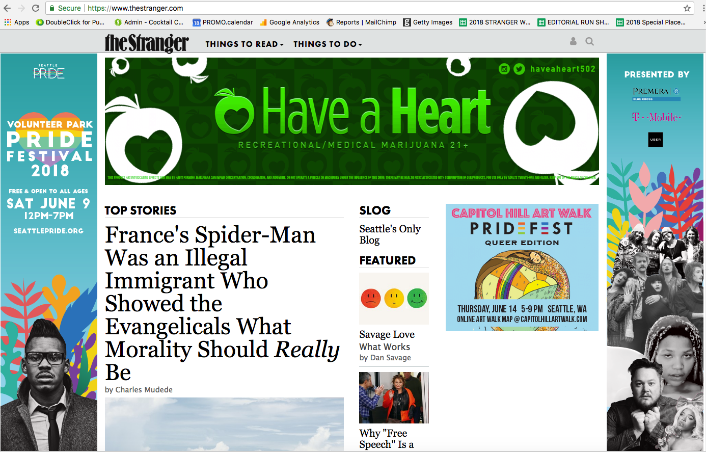 The Stranger - Website re-skin