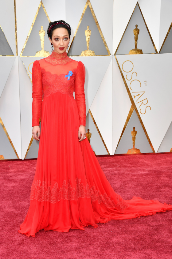 Ph: Ruth Negga, never puts a foot wrong, in Valentino and Irene Neuwirth for Gemfields