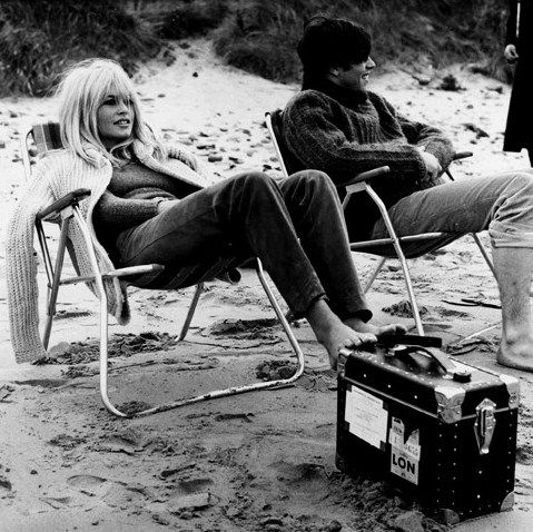 Ph: Brigette Bardot, 1966. On set of A Coeur Joie. Getty Images.